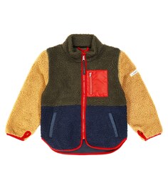 Флисовая куртка Nolan с цветными блоками Liewood, коричневый