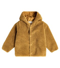 Куртка Inge из искусственной овчины с капюшоном Liewood, коричневый