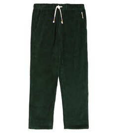 Хлопковые вельветовые брюки Abel Louise Misha, зеленый