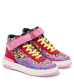 Кожаные кроссовки с леопардовым принтом Marc Jacobs, разноцветный