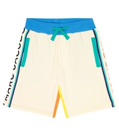 Хлопковые шорты с цветными блоками и логотипом Marc Jacobs, разноцветный