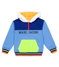 Худи из хлопкового джерси с логотипом Marc Jacobs, синий