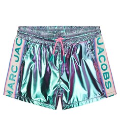 Спортивные шорты с эффектом металлик и логотипом Marc Jacobs, разноцветный