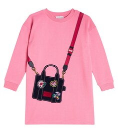 Хлопковое платье с вышивкой Marc Jacobs, розовый