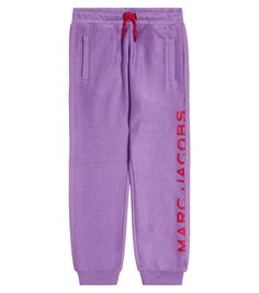 Спортивные брюки из смесового хлопка с логотипом Marc Jacobs, фиолетовый