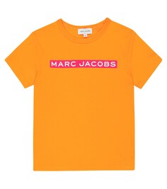 Футболка из хлопкового джерси с логотипом Marc Jacobs, оранжевый