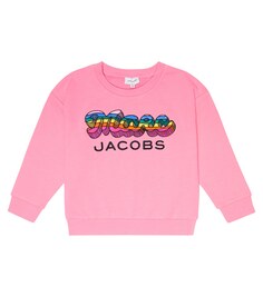 Хлопковая толстовка с вышитым логотипом Marc Jacobs, розовый