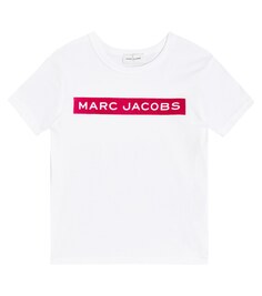 Футболка из хлопкового джерси с логотипом Marc Jacobs, белый
