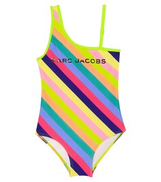 Полосатый купальник с логотипом Marc Jacobs, разноцветный