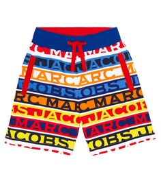 Шорты из хлопкового джерси с логотипом Marc Jacobs, разноцветный