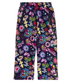 Хлопковые спортивные штаны с принтом Marc Jacobs, разноцветный