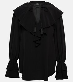 Шелковая блузка ETRO, черный