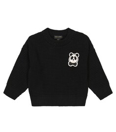 Хлопковый свитер Mini Rodini, черный