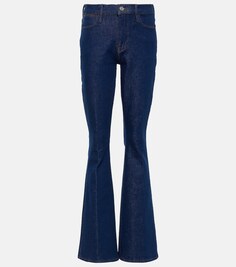 Расклешенные джинсы Le Shape с высокой посадкой FRAME, синий