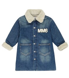 Джинсовое пальто MM6 Maison Margiela, синий