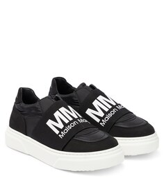 Кроссовки с логотипом MM6 Maison Margiela, черный