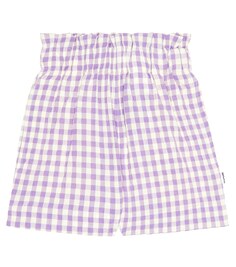 Клетчатые шорты Allie Molo, фиолетовый
