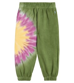 Хлопковые спортивные штаны с принтом Adan Molo, зеленый
