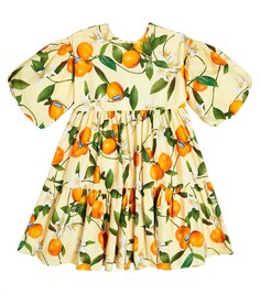 Платье Casta с цветочным принтом Molo, оранжевый