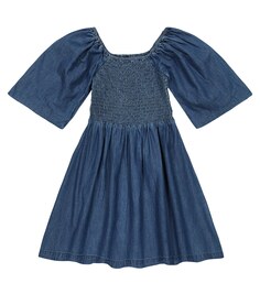 Присборенное платье Cherisa из шамбре Molo, синий