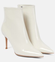 Ботильоны из лакированной кожи Gianvito Rossi, белый