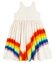 Платье из хлопка с клеверным принтом Molo, разноцветный