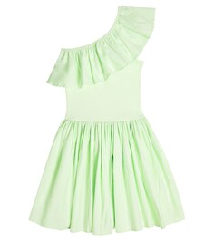 Платье Chloéy из хлопка с оборками Molo, зеленый