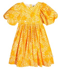 Платье Calyita из хлопка с принтом Molo, желтый