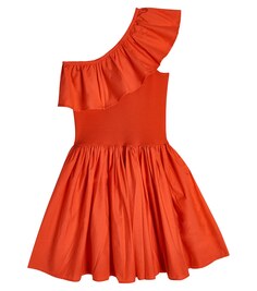 Платье Chloéy из хлопка с оборками Molo, красный