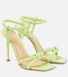 Кожаные сандалии Juno Gianvito Rossi, зеленый