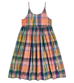 Клетчатое платье Chrissie из хлопкового поплина Molo, разноцветный