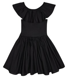 Платье Christal из смесового хлопка Molo, черный