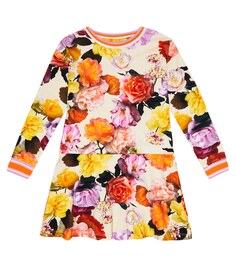 Платье Conny из смесового хлопка с цветочным принтом Molo, разноцветный