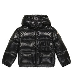 Пуховик Abbaye Moncler Enfant, черный