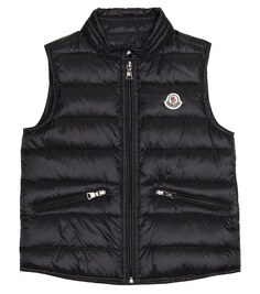 Пуховый жилет Moncler Enfant, черный