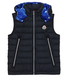 Ларо пуховый жилет Moncler Enfant, синий