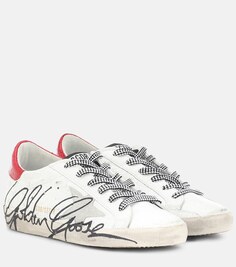 Кроссовки Super-Star из лакированной кожи Golden Goose, белый