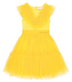 Платье из тюля Monnalisa, желтый