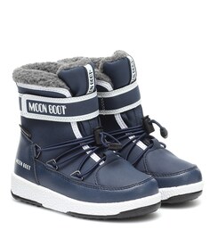 Зимние сапоги из искусственной кожи Moon Boot, синий