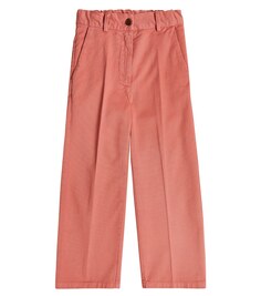 Хлопковые брюки со складками Morley, розовый