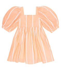 Полосатое платье Suzy из хлопкового поплина Morley, оранжевый