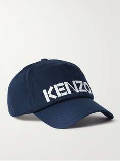 Бейсболка Kenzo Graphy с логотипом и принтом из хлопка и твила KENZO, нави