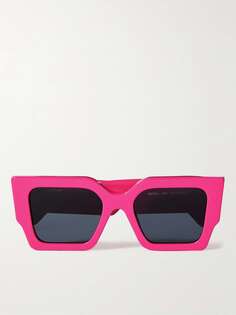 Солнцезащитные очки Catalina в квадратной оправе из ацетата OFF-WHITE, розовый