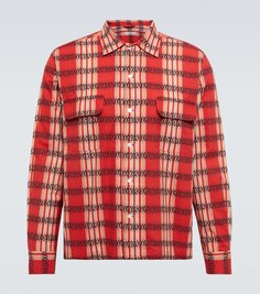 Полосатая рубашка Curran из хлопка Bode, красный