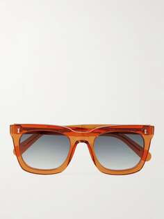 Солнцезащитные очки Cubitts Judd в квадратной оправе из ацетата Mr P., апельсиновый