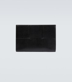 Кожаная сумка-портфель Arco Intreccio Bottega Veneta, черный