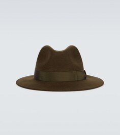 Фетровая шапка мачо из шерсти Borsalino, коричневый