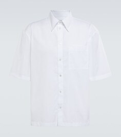 Хлопковая рубашка Bottega Veneta, белый