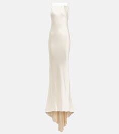 Свадебное атласное платье MAISON MARGIELA, белый