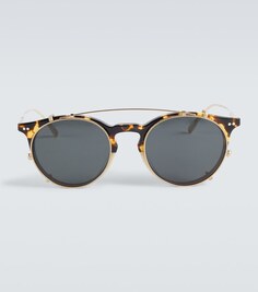 Круглые солнцезащитные очки Brunello Cucinelli, разноцветный